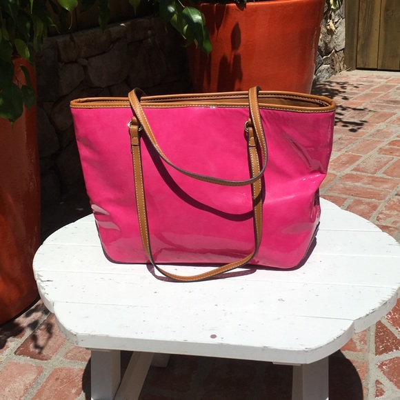 Nine West Pink Tote - Picture 2 of 5